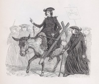 I Missionari da Le Opere Complete di Béranger, 1836 da Auguste Raffet