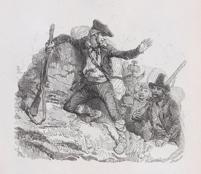 I contrabbandieri, da Le opere complete di Béranger, 1836 da Auguste Raffet