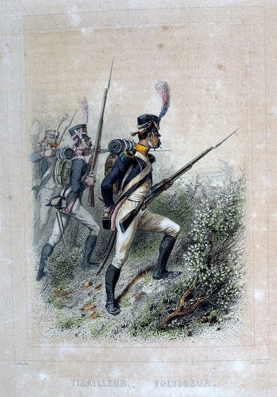 Tirailleur Voltigeur, Fuciliere, 1859 da Auguste Raffet