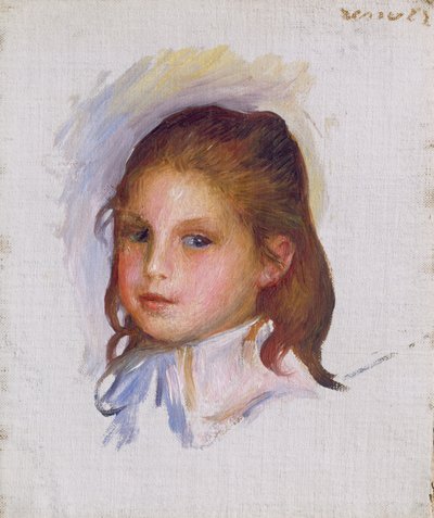 Bambino con capelli castani da Auguste Renoir