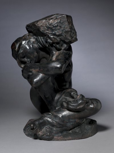 Cariatide caduta che trasporta la sua pietra da Auguste Rodin