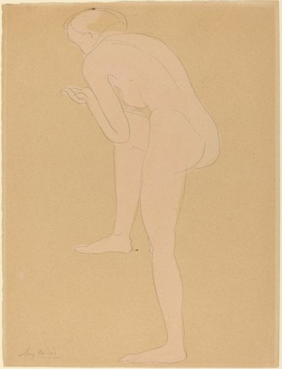 Figura Piegata in Avanti con il Ginocchio Destro Sollevato da Auguste Rodin