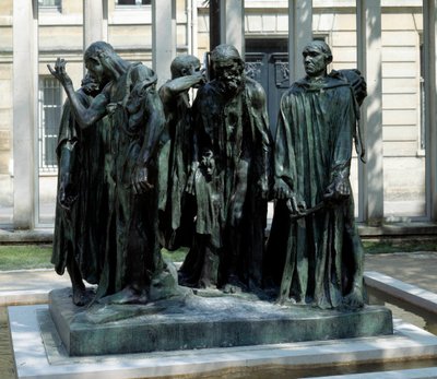 Il monumento dei borghesi di Calais da Auguste Rodin