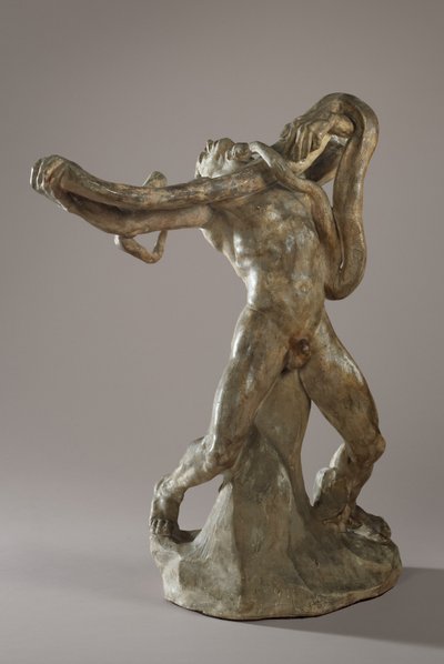 Uomo con serpente, c.1886 da Auguste Rodin