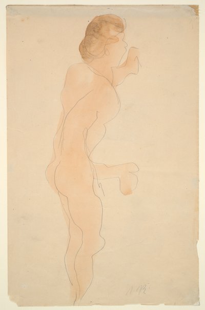 Nudo in piedi, lato e retro da Auguste Rodin