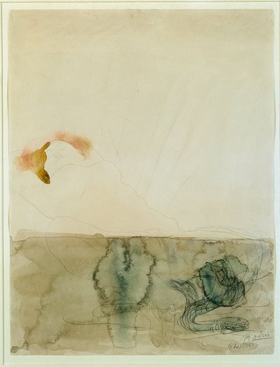 Nudo con un serpente da Auguste Rodin