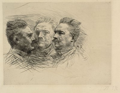 Ritratto di Henri Becque da Auguste Rodin