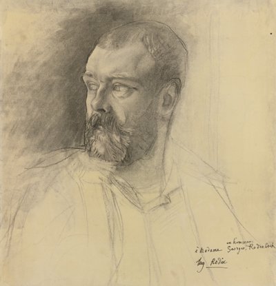 Ritratto di Octave Mirbeau 1848-1917, ca 1893 da Auguste Rodin