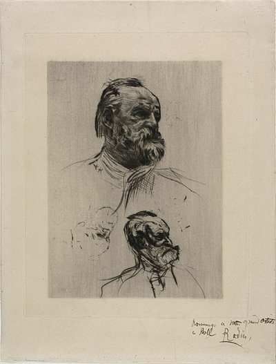Ritratto di Victor Hugo, vista a tre quarti da Auguste Rodin