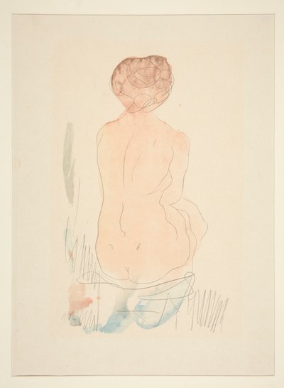 Nudo Seduto, Visto da Dietro da Auguste Rodin