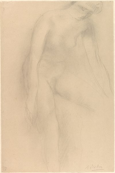 Nudo femminile in piedi, piegato in avanti da Auguste Rodin