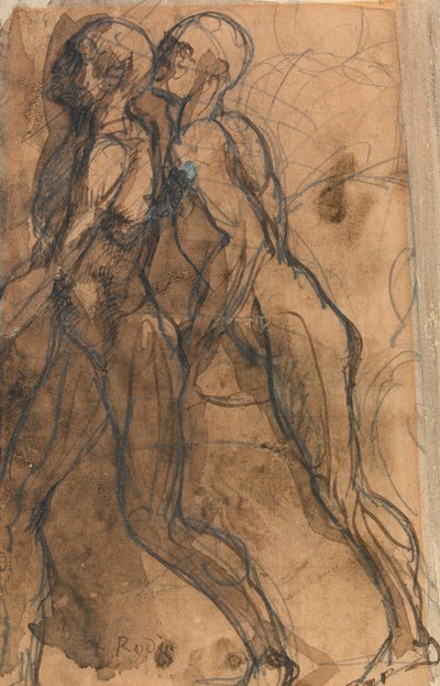 Le ombre che si avvicinano a Dante e Virgilio da Auguste Rodin
