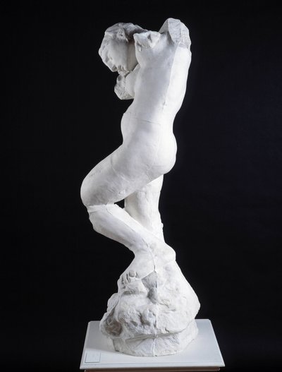 La voce interiore, vista dal profilo scultura (marmo) da Auguste Rodin