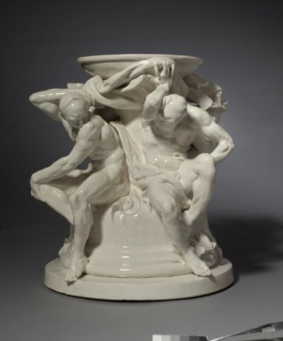 Titani, supporto per un vaso, progettato da Albert-Ernest Carrier-Belleuse da Auguste Rodin