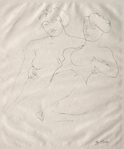 Due figure da Auguste Rodin