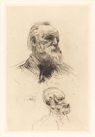 Victor Hugo, di tre quarti, 1884 da Auguste Rodin
