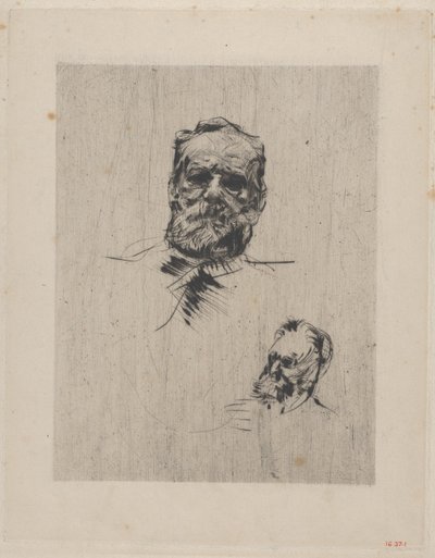 Victor Hugo di fronte, 1885 da Auguste Rodin