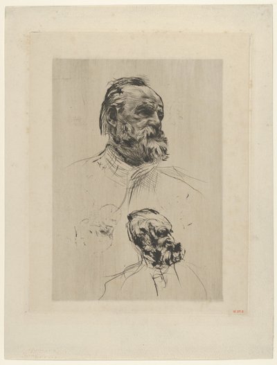 Victor Hugo vista a tre quarti, 1885 da Auguste Rodin