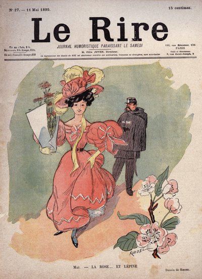 Mese di maggio - la rosa e... Lepine (Louis Jean-Baptiste Lepine) da Auguste Roedel