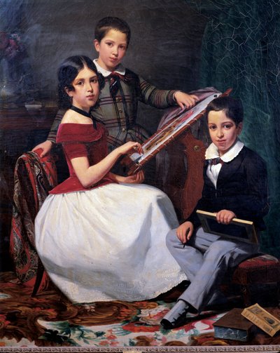 I figli del Consigliere Joaquin Torquato Alves Ribeiro da Auguste Roquemont