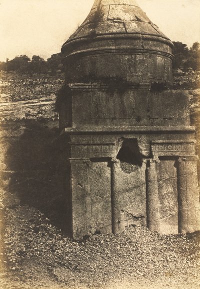 Tomba di Assalonne, Valle di Kidron, Gerusalemme da Auguste Salzmann