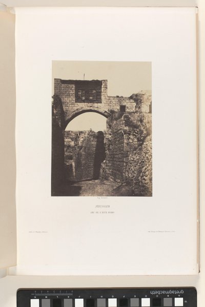 Arco di Ecce Homo, Gerusalemme da Auguste Salzmann