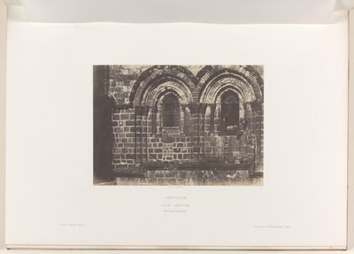 Dettaglio della facciata della Chiesa del Santo Sepolcro, Gerusalemme da Auguste Salzmann