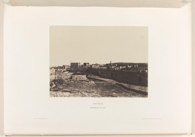 Veduta di Gerusalemme da Sion da Auguste Salzmann