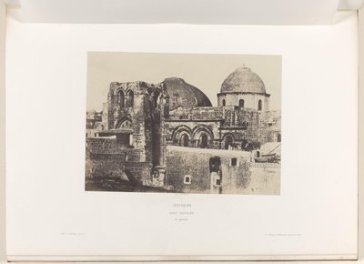 Vista della Chiesa del Santo Sepolcro a Gerusalemme da Auguste Salzmann