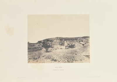 Gerusalemme. Grotta di Geremia da Auguste Salzmann