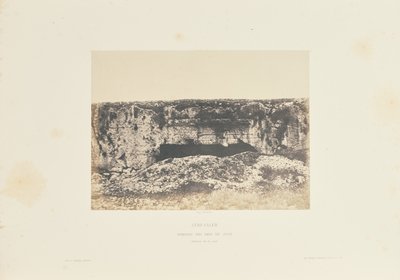 Gerusalemme. Tomba dei re di Giuda. Interno del cortile da Auguste Salzmann