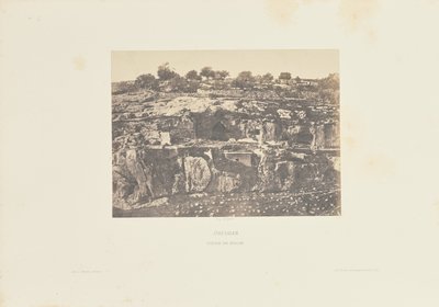 Gerusalemme. Villaggio di Siloam da Auguste Salzmann