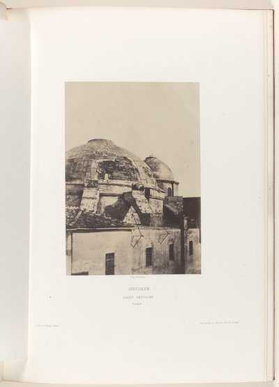 Cupola della Chiesa del Santo Sepolcro a Gerusalemme da Auguste Salzmann
