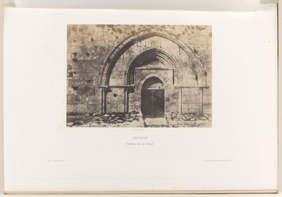 Tomba della Vergine Maria a Gerusalemme da Auguste Salzmann