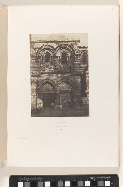 Facciata della Chiesa del Santo Sepolcro, Gerusalemme da Auguste Salzmann