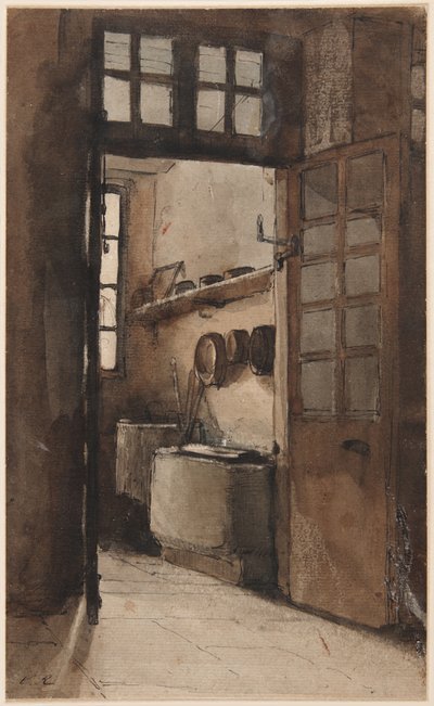 Interno di cucina, c.1862 da Auguste Theodule Ribot