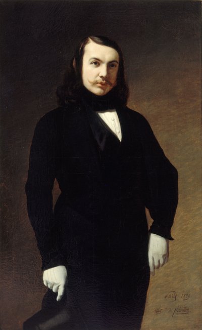 Ritratto del poeta Théophile Gautier 1811-1872, 1839 da Auguste de Chatillon