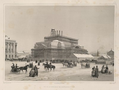 Lavori di costruzione ca 1838 Da: La costruzione della Cattedrale di Sant