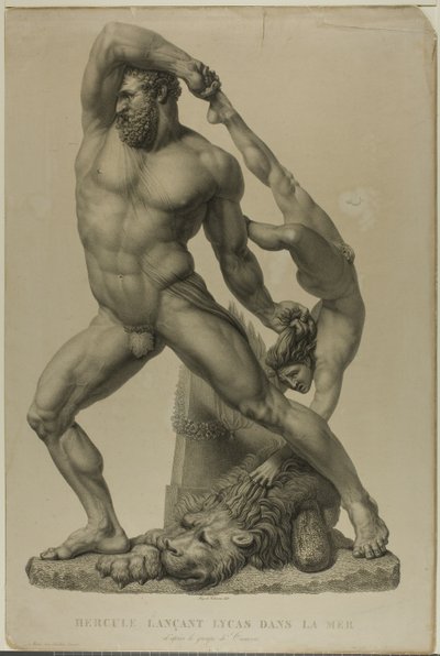 Ercole getta Lica in mare da Auguste de Valmont