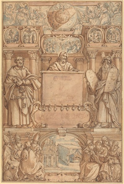 Pagina del titolo per una Bibbia da Augustin Braun