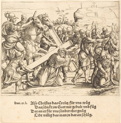 Cristo che porta la croce, 1547 da Augustin Hirschvogel
