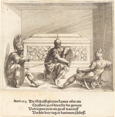 Cristo nel Sepolcro, 1548 da Augustin Hirschvogel