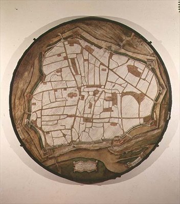 Mappa circolare di Vienna da Augustin Hirschvogel