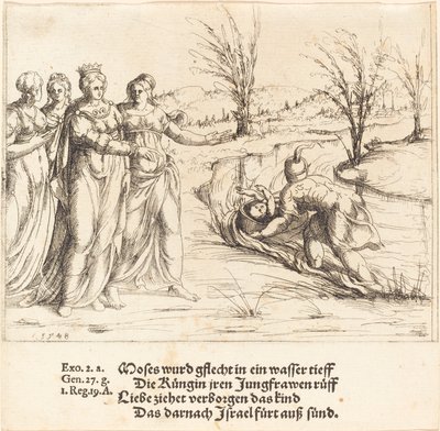 Il Ritrovamento di Mosè da Augustin Hirschvogel