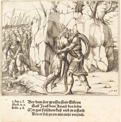 Joab tradisce Abner da Augustin Hirschvogel