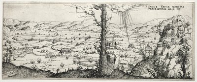 Paesaggio con la conversione di Saulo da Augustin Hirschvogel