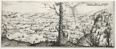 Paesaggio con la conversione di Saulo da Augustin Hirschvogel