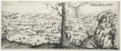 Paesaggio con la conversione di Saulo, 1545 da Augustin Hirschvogel