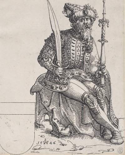 Massimiliano I, da Herberstain, Rerum Moscoviticarum Commentarii, 1546 da Augustin Hirschvogel