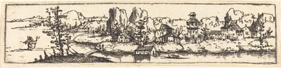 Paesaggio Fluviale con San Cristoforo da Augustin Hirschvogel